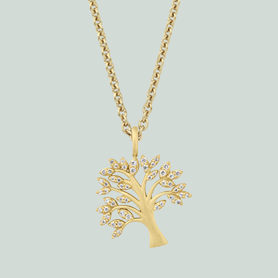 Fine Tree of Life sparkle halskæde